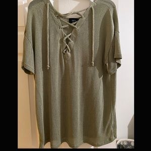 VICI Lace-up Top (Size M)